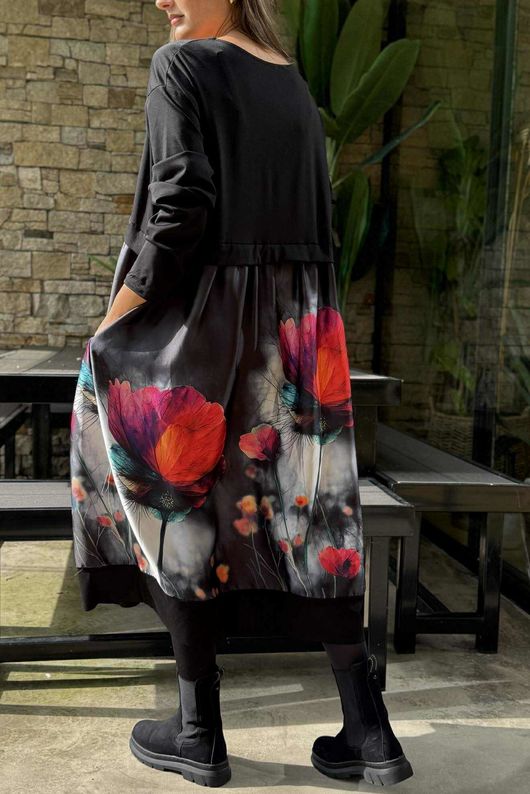Dominian Smock Dress Poppy
